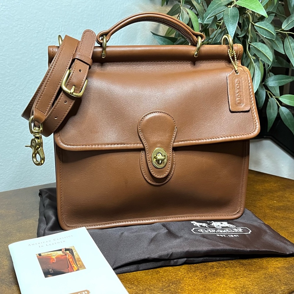 NEW COACH VINTAGE WILLIS BAG, BRITISH TAN No. 9927